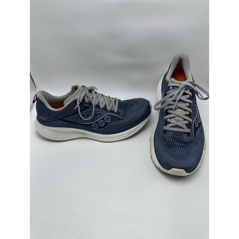 Saucony Ride 17 Men's Size 10 Mirage Blue Grey Running Shoes Sneakers S20924-211